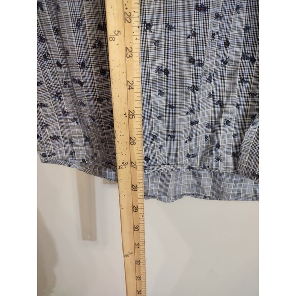 Vintage Wrangler rodeo Shirt Men Large Floral Blue Gray Casual Button Up western - Picture 6 of 6